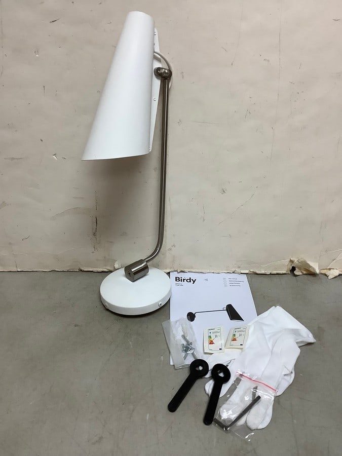 Birdy wall white/metallic body light fixture design by Birger Dahl (1 of 1)