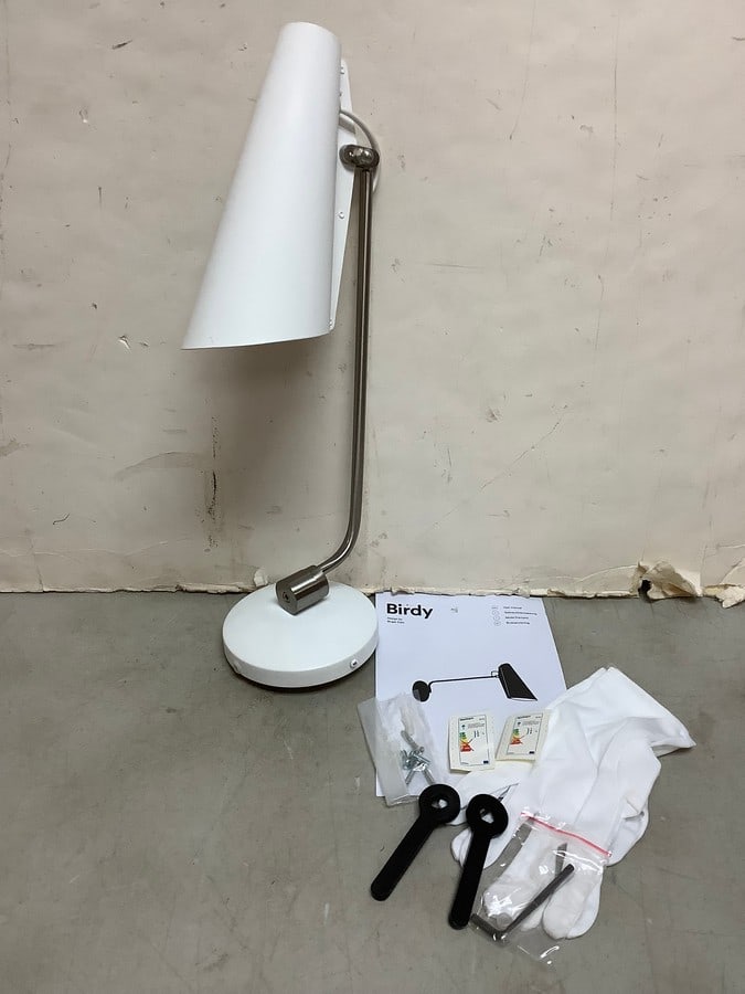 Birdy wall white/metallic body light fixture design by Birger Dahl (1 of 1)