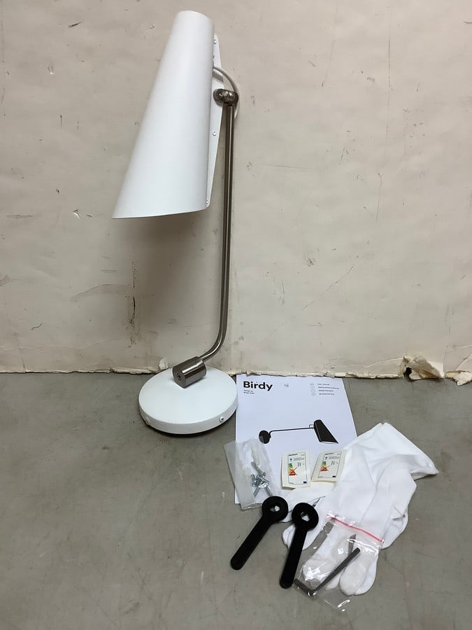 Birdy wall white/metallic body light fixture design by Birger Dahl (1 of 1)