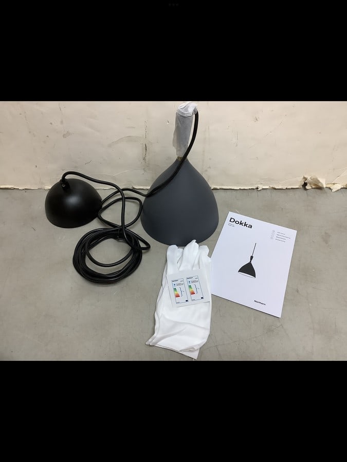 Dokka northern dark grey light fixture design by Birger Dahl (1 of 1)