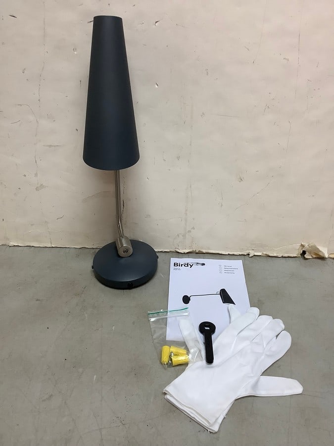 Birdy wall grey/steel light fixture design by Birger Dahl (1 of 1)