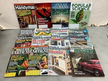Various magazines(Handyman, Popular Science, Popular Mechanics, and more)