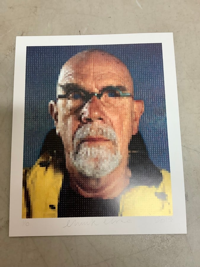 Chuck Close photographic print(7.5in.x9in.) (1 of 1)
