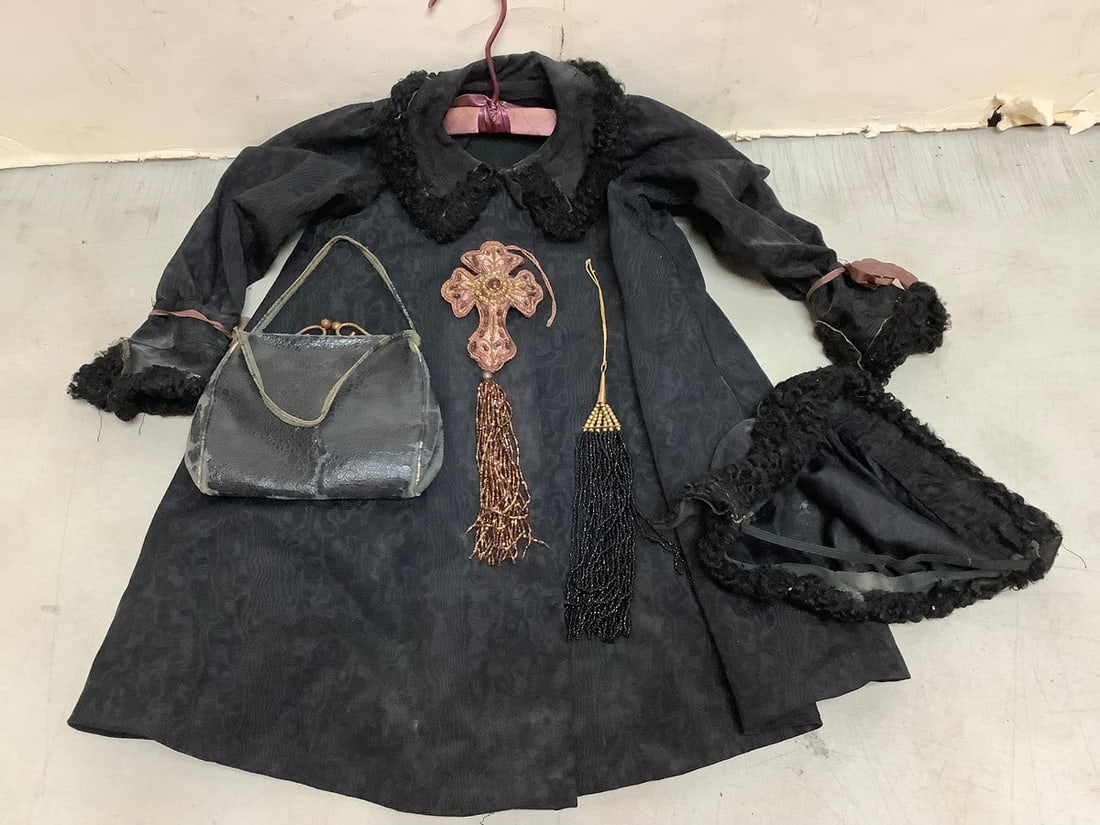 Vintage coat(size N/A), handbag, and accessories (1 of 1)