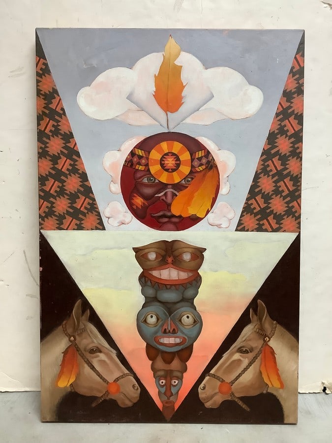 Abstract canvas painting(24in.x36in.) (1 of 1)