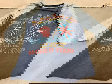 The Rolling Stones world tour shirt(size N/A) 1981