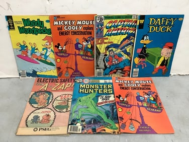 Vintage comics(Monster Hunters, Daffy Duck, Woody Woodpecker, and more)