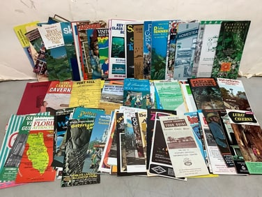 Various travel brochures
