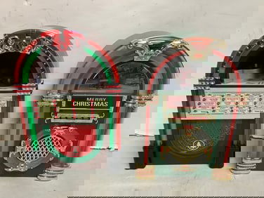 Christmas jukeboxes(12.5in.tall)