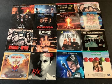 Various laserdiscs(Blood & Wine, Gladiator, Fievel Goes West, and more)