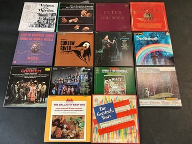 Various record sets(The Gershwin Years, Curlew River,Peter Grimes, Das Rheingold, and more)
