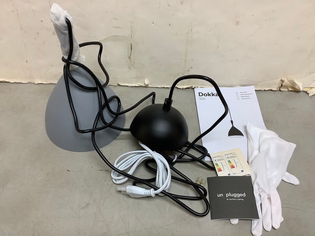 Dokka Northern pendant light fixture Light Grey design by Birger Dahl (1 of 1)