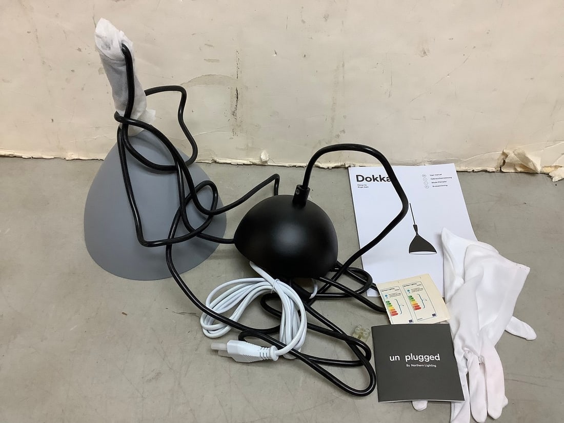 Dokka Northern pendant light fixture Light Grey design by Birger Dahl (1 of 1)