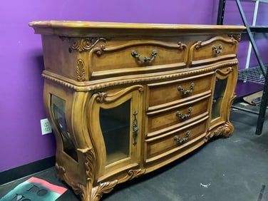 Aico Michael Amini bedroom furniture piece with drawers and cabinets(67in.x20in.x41in.)