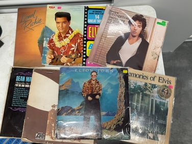 lot of vintage rock and roll lp albums