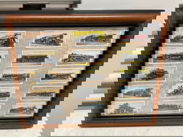 various Wills Cigarettes Collector Cards framed