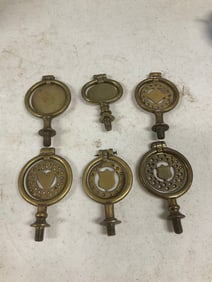 lot of 6 brass horse swingers
