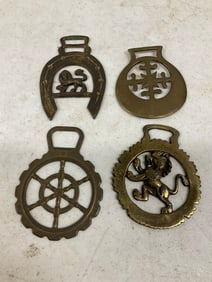 lot of 4 horse bass metals