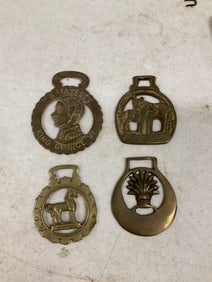 lot of 4 horse bass metals