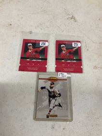 lot of 1993 Lew Burdette and Mark Mulder Trading Cards