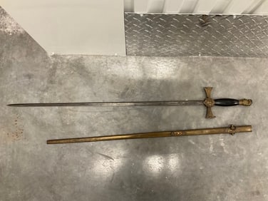 ceremonial knight's sword