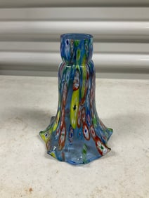 Millefiori Blown Glass Lamp Shade 7" tall