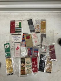 lot of various matchbooks and more