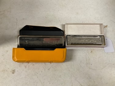 Hohner Echo and Hand Jam Deluxe Harmonicas