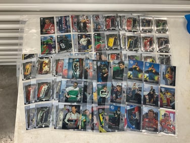 lot of 1996 upper deck nascar trading cards