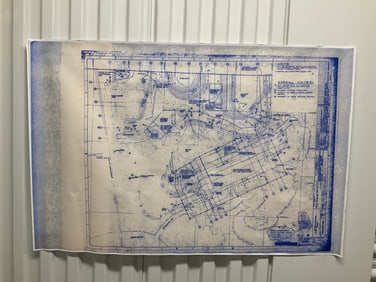 copy of Walt Disney world Frontierland Big Thunder Mountain Blueprint