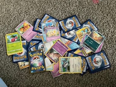 lot of pokemon cards