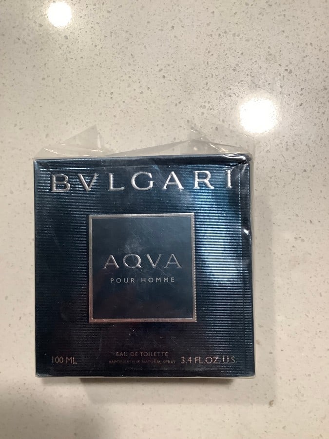 BVLGARI AQVA POUR HOMME 100ml broken seal: BVLGARI AQVA POUR HOMME 100ml broken seal