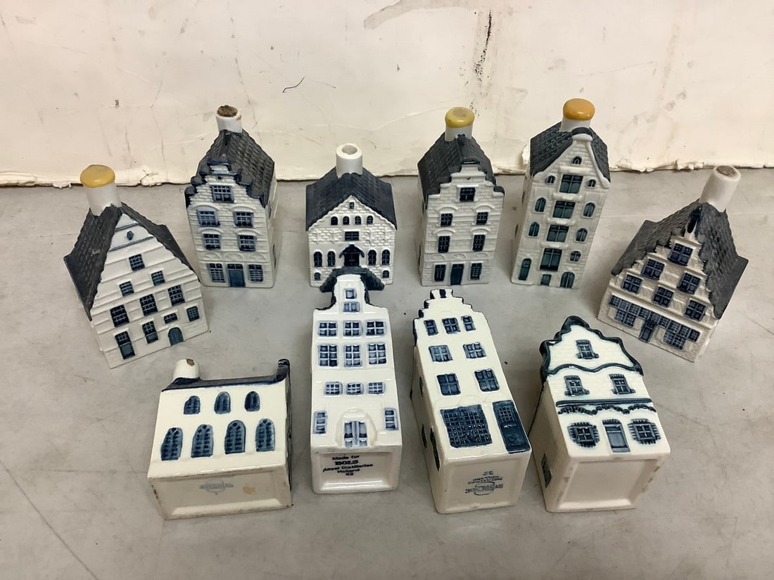 KLM mini airline liquor bottles 4.5in tallest (1 of 1)