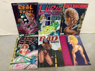 Various Adult Comics (The Sex Machine, Bad Habits, Alien Sex, and more)
