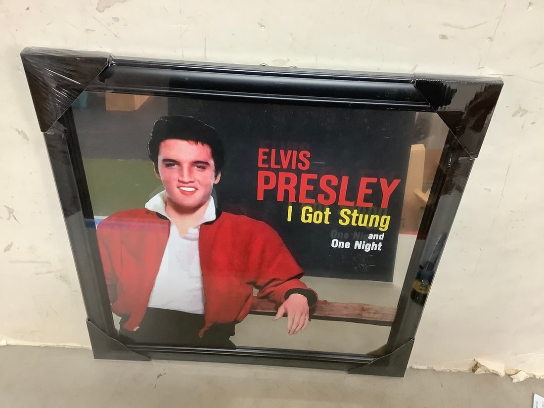 Framed Elvis Presley Decorative Mirror (18inx18in) (1 of 1)