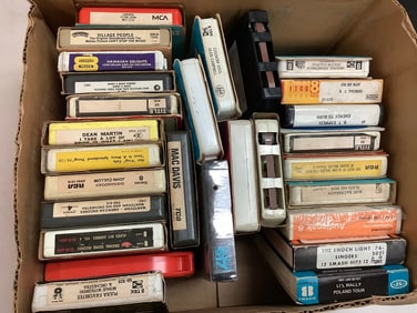 Vintage 8-Track Stero Tapes (Mac Davis, Johnny Rivers, Li'L Wally, and more)
