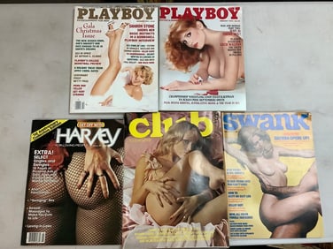 Various Adult Magazines (Playboy, Harvey, Swank, and more)