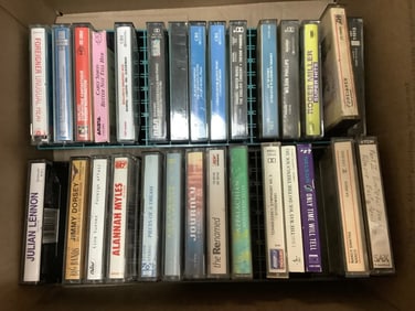 Vintage Cassette Tapes (Alannah Myles, Julian Lennon, Roger Miller, and more)