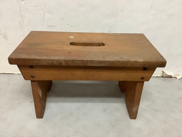 Wooden stool(15.5in.x8in.x8.5in.)