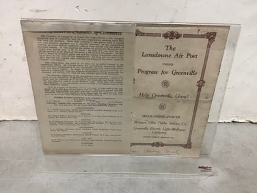 Framed vintage electrical brochure(8.5in.x10.5in.)