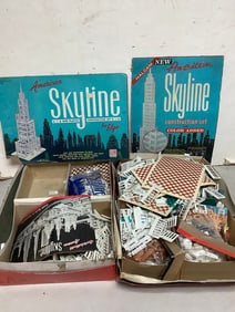 Vintage Skyline construction set pieces