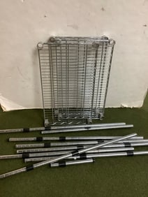 Metal shelving assembly