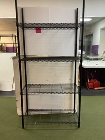 4 shelf metal rack(35.5in.x16in.x72.5in.)