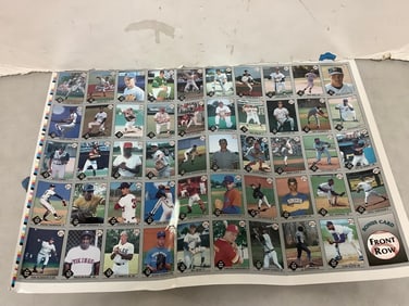 Bonus card front row 91' Draft pick cards poster(19in.x26in.)