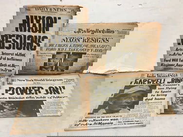 Vintage newspapers(Daily News, The New York Times, New York Post, and more)