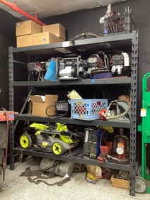 Shelving unit(contents on shelf not included-80in.x78in.x26in.)