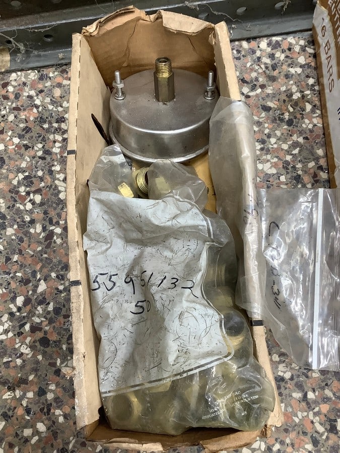 Box full of new brass fittings for oxy acetylene torches (1 of 1)
