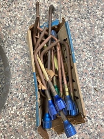 Box full of acetylene handles(new)