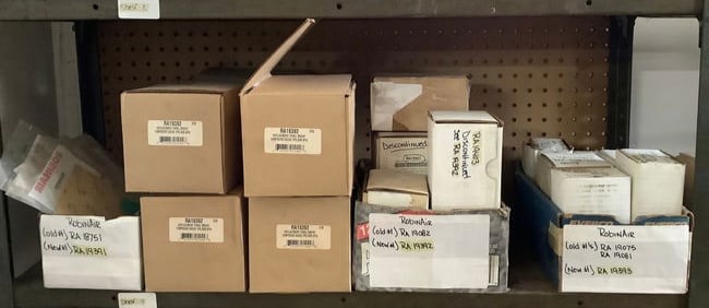 New Robin Air replacement parts (new in boxes)