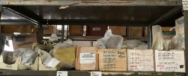 Shelf lot of new in package rebuilding parts